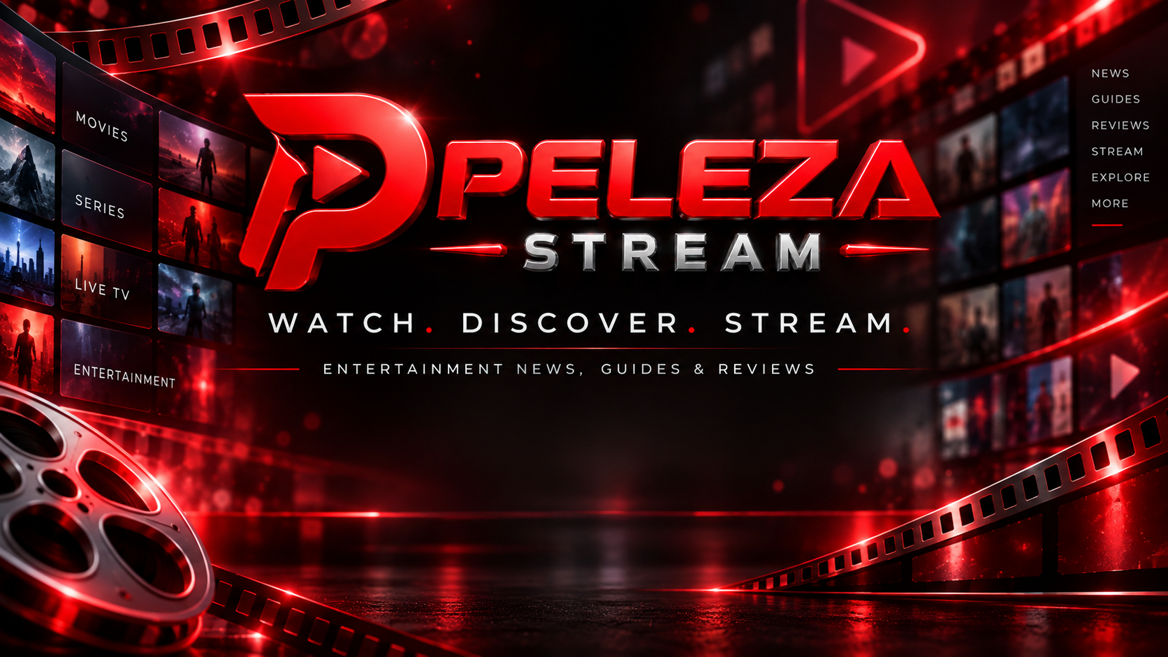 Peleza Stream branded cinematic media graphic for streaming source and rights guidance