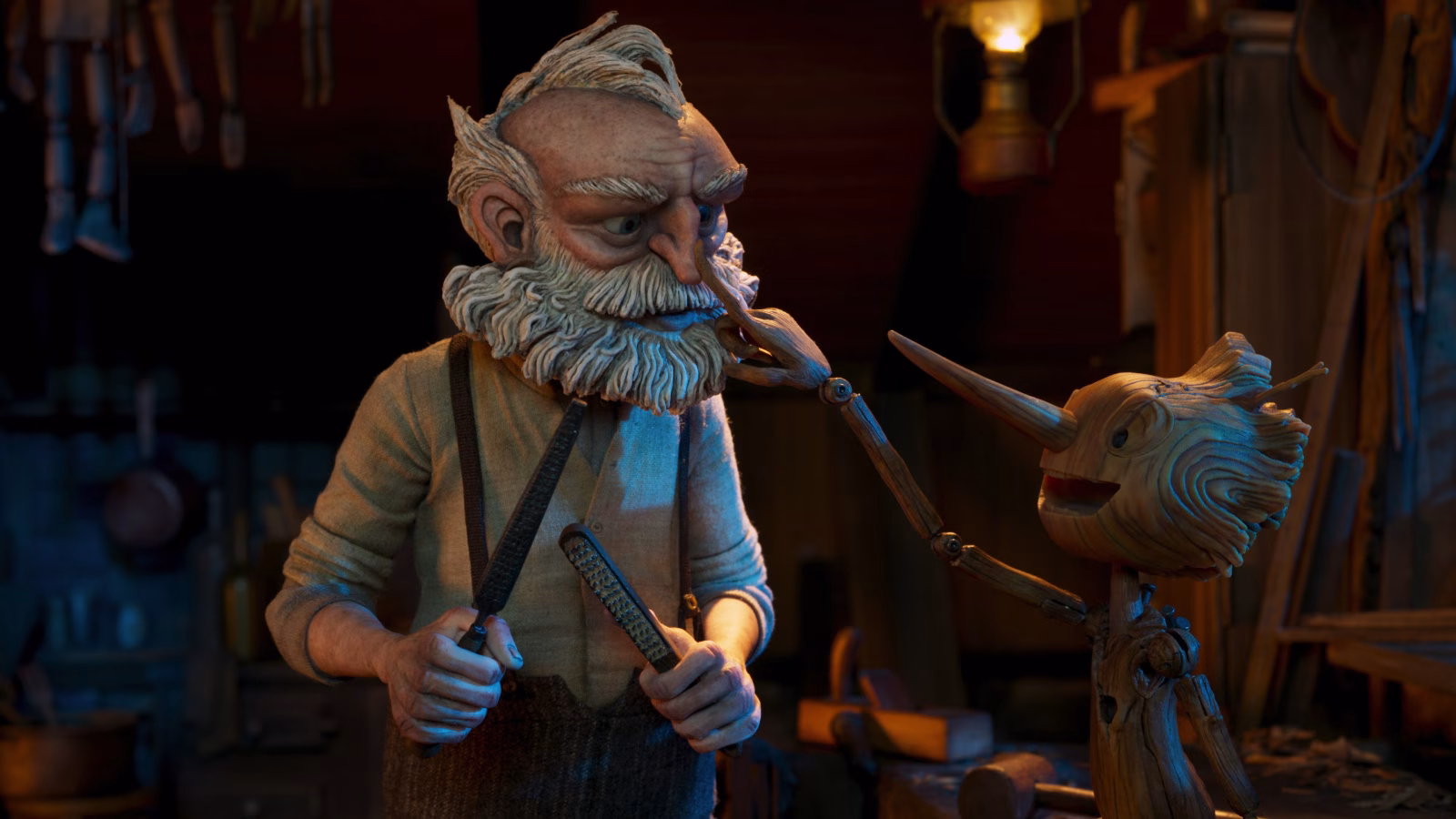 Guillermo del Toro’s Pinocchio backdrop