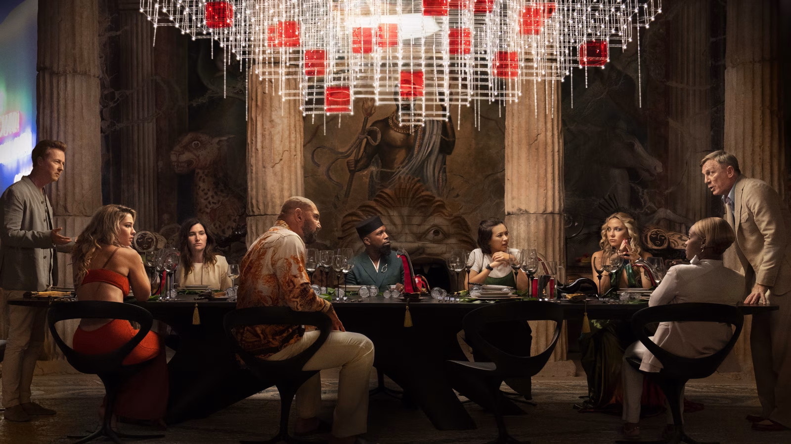Glass Onion: A Knives Out Mystery backdrop